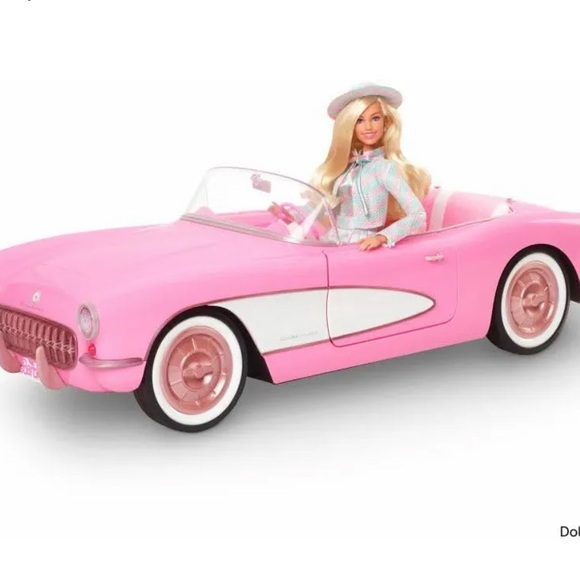 Barbie Pink Corvette Convertible. Barbie the movie collectible car - Picture 6 of 9
